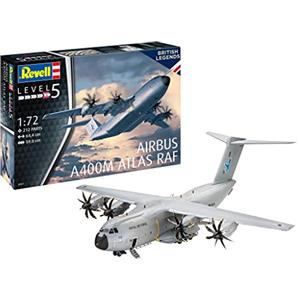 Revell Airbus A400M Atlas Kit Modello 1:72 Non Verniciato - Replica di Aeromobile del Futuro
