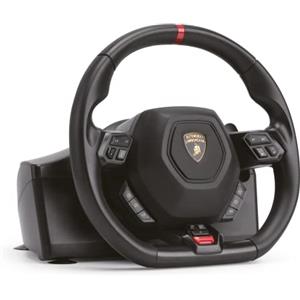 Lamborghini Automobili Lamborghini Volante Gaming per PS4, PC e PS5 (in retrocompatibilità PS4) vibrazione dinamica, sterzata 270° pedaliera, cavo 1,8mt