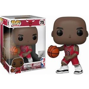 Funko Pop! NBA Michael Jordan 10 (Red Jersey) - Figura in Vinile da Collezione - Bulls - Altezza 9,5 cm - Giocattolo per Bambini e Adulti