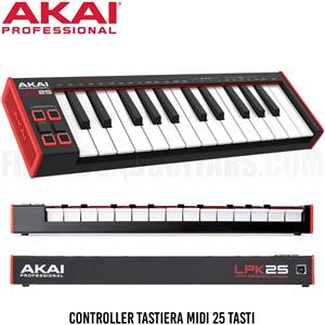 Akai LPK25 MKII Controller Tastiera MIDI 25 Tasti Tastiera Muta Producer