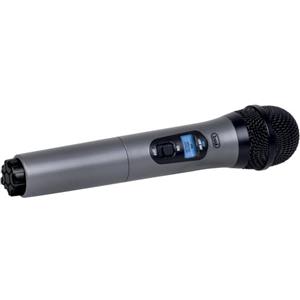 Trevi EM 401 UHF Microfono Wireless Unidirezione a Radiofrequenza, Ricevitore Jack 6.3mm, Riproduzione Chiara e Senza Distorsioni Fino a 20m