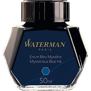 Waterman inchiostro per penna stilografica | blu mistero | bottiglia da 50 ml