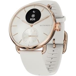Withings ScanWatch 2 Orologio Intelligente Ibrido Heart Health per Uomini e Donne - ECG, SPO2, Monitoraggio della temperatura, Monitoraggio del sonno, Salute respiratoria, Monitoraggio del Ciclo,