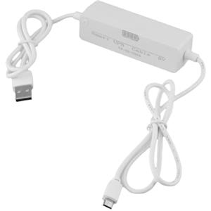 Feegow Mini alimentatore ininterrotto UPS, 800 mAh/1200 mAh/1800 mAh, batteria di riserva, ricarica rapida, uscita 5 V, per telecamera router (1800 mA)