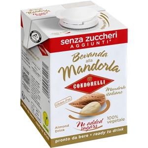 Generico Condorelli Bevanda alla Mandorla con Mandorle Italiane, Senza Zuccheri Aggiunti, 500ml (NOVITA')