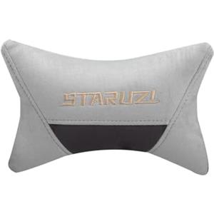 STARUZI Grigio chiaro Alcantara tessuto supporto per collo per sedia da gaming/sedia da ufficio