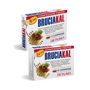 Dietalinea Bruciakal - Integratore Alimentare 45 Compresse per il Controllo del Peso e Riduzione dell'Assorbimento di Carboidrati