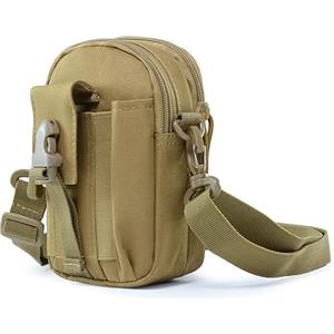 YISILINYX Tattico Marsupi,900D Oxford Anti Spruzzi D'acqua Tattica Militare Borsello Cintura in vita Regolabile,Marsupio Sportivo Militare Borsello per Trekking,Escursionismo,Campeggio (Khaki)