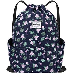 HAWEE Impermeabile Sportivo Zaino con Coulisse Grande Coulisse Borsa da Palestra con Tasca Interna Unisex per Donna Uomo Vita Quotidiana Sport All'aperto Tempo Libero Yoga Scuola Spiaggia Nuoto