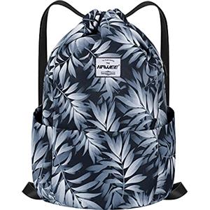HAWEE Impermeabile Sportivo Zaino con Coulisse Grande Coulisse Borsa da Palestra con Tasca Interna Unisex per Donna Uomo Vita Quotidiana Sport All'aperto Tempo Libero Yoga Scuola Spiaggia Nuoto