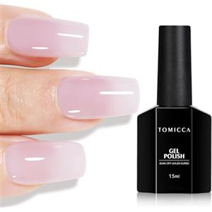 TOMICCA Smalto UV TOMICCA viola latteo, smalto gel viola latteo 15 ml, gel UV LED impregnante vernice gel lacca per manicure