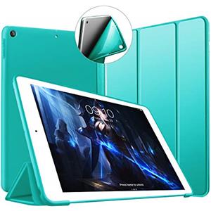 VAGHVEO Case per Nuovo iPad 9.7 Pollici 2018/2017, Custodia Ultra Sottile e Leggere [Auto Sonno/Sveglia] Soffice TPU Smart Cover per Apple iPad 5/6 Generazione (A1893/A1954/A1822/A1823), Verde Menta