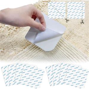 AIZHAZHA Antiscivolo per Tappeti, Tappetini Antiscivolo per Tappeti, Tappetini Adesivi, Nastro Antiscivolo, Adesivi Antiscivolo per Tappeti, Cuscini per Divani, Tappeti, Tovaglie (10 x 10 cm)