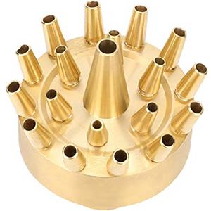 TOPINCN Ugello Spruzzatore per Fontana d'Acqua da Giardino, Spruzzatore per Spruzzatore Ugello per Paesaggio, Testine per Spruzzatore d'Acqua per Fontana, Ugello per Fontana in Rame