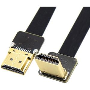chenyang CY, cavo piatto HDTV FPC, tipo A, da maschio FPV HDMI a maschio HDMI, con angolazione di 90°, 50cm, per riprese aeree tramite Multicopter