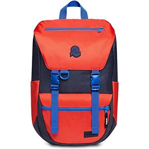 Invicta Zaino Ufficio Jolly X, Rosso Blu, Icon, Zaino con Tasca Porta PC Portatile 15.6'' e Tasca Porta Borraccia, Zaino Viaggio, Lavoro, 27 L, per Uomo Donna