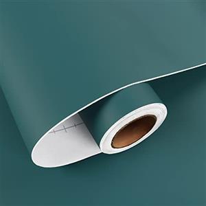 HotDecor Carta da Parati Adesiva Blu 60cm X 300cm Pellicola Adesiva per Mobili Decorazioni Pareti Carta da Parati Camera Letto Cucina Opaca Lavabile Rotolo Adesivo per Mobili Cassetti Armadio