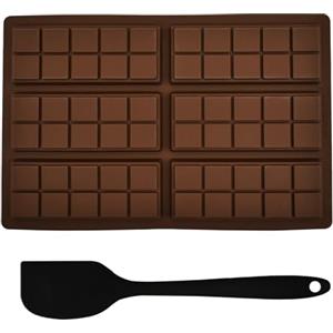LEEWYOU Stampo Cioccolato in Silicone,Dubai Stampi per di Cioccolato con Linee Separatrici,Tavolette di Cioccolato fai da te,Stampo Cioccolato per Cioccolato Fondente,Torte,Ghiaccio Cubetti