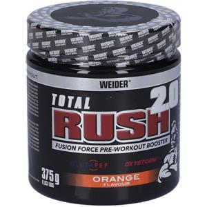 Weider Total Rush 2.0 - Integratore Pre-Workout in Polvere con Creatina e Caffeina, 375 g Arancia