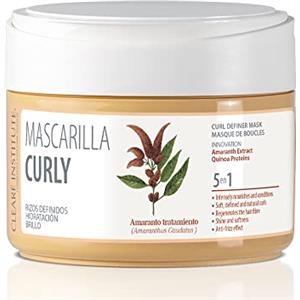 Clearé Institute | Maschera per Capelli Ricci | Idrata, Nutre e Condiziona | Ricci Definiti, Morbidi, Luminosi | Più Volume | Anti-Frizz e Anti-Crespo | 98% Ingredienti Naturali | 300 ml