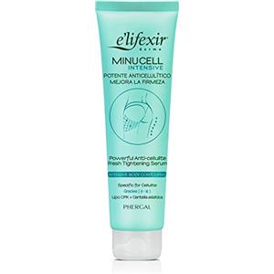 E'LIFEXIR Elifexir, Minucell Intensive, Siero Anticellulite Potente, Crema Drenante e Rassodante, Combatte la Cellulite Resistente di Grado II e III, Riduce la Pelle a Buccia d'Arancia, 150 ml
