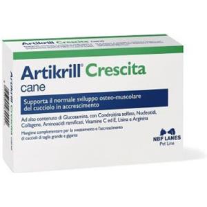 N.B.F. Lanes Artikrill Crescita - Mangime Complementare per Cuccioli di Taglia Grande e Gigante, 30 Compresse