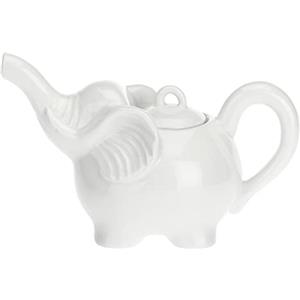 La Porcellana Bianca - Teiera Elefante in Gift Box - Arredo Casa, Tè, Caffè e Colazione - Porcellana - 750 cc; 13x24xh14 cm