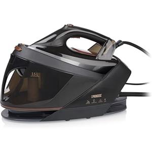 Princess Sistema stirante a vapore, 3000 W, 7,5 Bar, Serbatoio Rimovibile 1,5 L, Piastra in Ceramica, 70 g/min Vapore Continuo, 250 g/min Getto di Vapore, Spegnimento Automatico, 323090