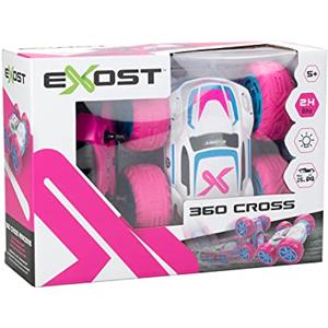 Rocco Giocattoli Exost Girl 360 Cross - Radiocomandato con Luci LED, Colore Rosa