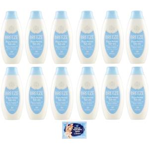 Felce Azzurra 12x BREEZE Freschezza Talcata Doccia Shampoo e Bagnoschiuma, profumo di talco, deterge efficacemente corpo pelle e capelli 400ml + 1 Busta di Talco Felce Azzurra in omaggio da 100g