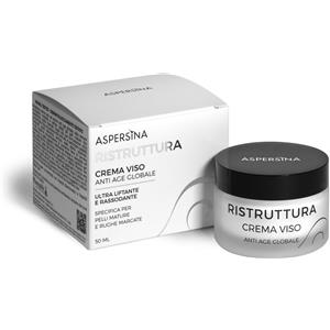PHARMALIFE RESEARCH Aspersina Ristruttura Crema Viso Anti Age Globale 50ml - Texture Morbida e Setosa per Pelli Mature