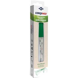 CEROXMED Termometro Clinico Al Gallio - Ecologico e Privo di Mercurio - Misura Precisa della Temperatura - 1 Pezzo