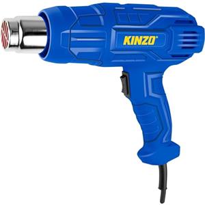 Kinzo Pistola termica - 230 V - blu - 350 fino a 600 gradi - 2 livelli di calore - bruciatore a colori
