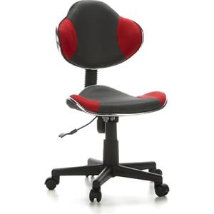 HJH Office 633002 Sedia girevole per bambini KIDDY GTI-2 grigio/rosso sedia da scrivania per bambini ergonomica, regolabile in altezza, sedia per ragazzi