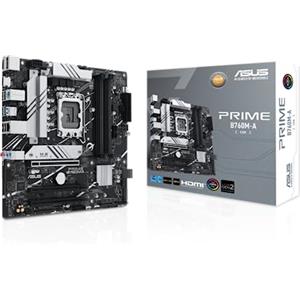 ASUS PRIME B760M-A-CSM Scheda madre mATX Intel LGA 1700, PCIe 4.0, DDR5, 2slot M.2, Ethernet Realtek 2.5Gb, Wi-Fi 6, DisplayPort, 2 HDMI, SATA 6 Gbps, USB 3.2 Gen 2 e Type-C, Aura Sync