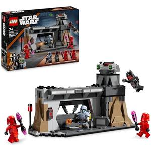 LEGO Star Wars Battaglia tra Paz Vizsla e Moff Gideon, Giochi d'Avventura per Bambini da 7 Anni, Set da The Mandalorian Stagione 3 da Collezione con 4 Minifigure, Armi e Jetpack, Regalo Fantasy 75386