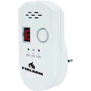 Firlarm - Rilevatore di Fughe GPL/Gas Naturale/Carbone, Monitor di Metano e Propano Butano, Allarme Gas Portatile con Display LCD, per Casa, Officina e Camper