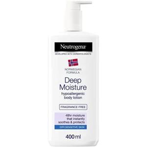 Neutrogena Crema Corpo Fluida Ipoallergenica 400 ml - Idratazione Intensa Senza Profumo per Pelle Secca e Sensibile