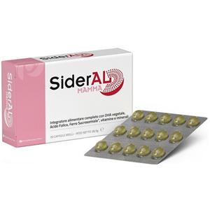 PHARMANUTRA Sideral Mamma - Integratore Alimentare con DHA e Ferro Sucrosomiale, 30 Capsule Molli
