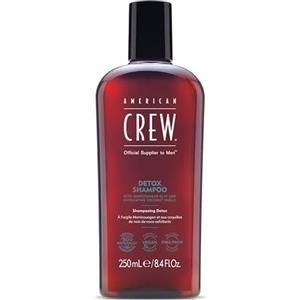 American Crew Detox Shampoo Uomo Men Haircare Detergente ed Esfoliante per Cuoio Capelluto e Capelli da Normali a Grassi - 250 ml