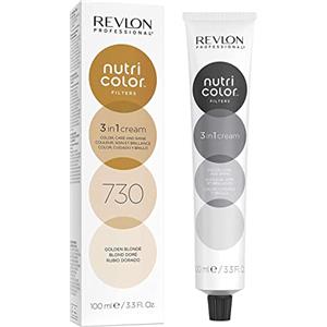 REVLON PROFESSIONAL Nutri Color Filters Maschera Colorata Capelli, Protettiva, Istantanea E Multidimensionale, Biondo Dorato - 100 Ml