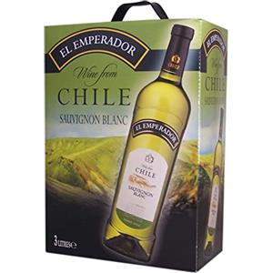 El Emperador - Vino bianco, Sauvignon Blanc, Valle Central Cile, Bag in Box 3L BIB (1 x 3L)