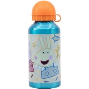 My sweety pop - Borraccia in alluminio - per bambini - asilo - scuola - vacanze - pasto - 17,5 cm - 400 ml - idratazione - idea regalo - Peppa Pig - blu - per ragazza