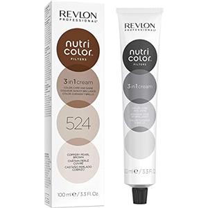 Revlon Professional Nutri Color Filters Maschera Colorata Capelli, Protettiva, Istantanea E Multidimensionale, Castano Perlato Ramato - 100 Ml