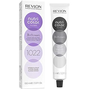 REVLON PROFESSIONAL Nutri Color Filters Maschera Colorata Capelli, Protettiva, Istantanea e Multidimensionale, Platino Intenso - 100 ml