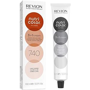 REVLON PROFESSIONAL Nutri Color Filters Maschera Colorata Capelli, Protettiva, Istantanea e Multidimensionale, Rame Chiaro - 100 ml