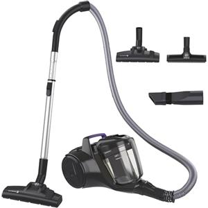 Hoover Aspirapolvere a traino senza sacco potente e compatto HP1 per tappeti, pavimenti duri e delicati, Leggero e con filo, Contenitore 2L, Spazzola Parquet, Raggio d'azione 7,5 m [HPZ107HM]