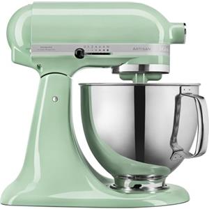 Kitchenaid Planetaria - Artisan - Robot da Cucina con testa inclinabile e 3 accessori - 4.8 L - Color Pistacchio