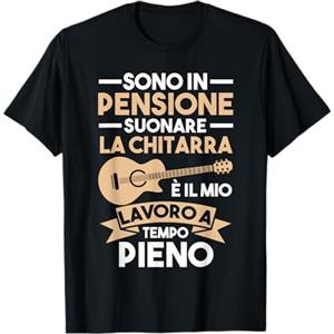 Chitarrista Chitarra elettrica Acustica Nonno Chitarrista Pensione Chitarra Maglietta