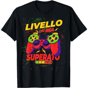 Laureati e Laureandi Style Frase Divertente Regalo Festa Laurea Gamer Controller Play Maglietta
